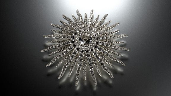 Broche 1800´s model and rendering | 3D Jewelry CGI