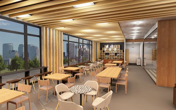 Coworking space / Coffee Shop Interior design