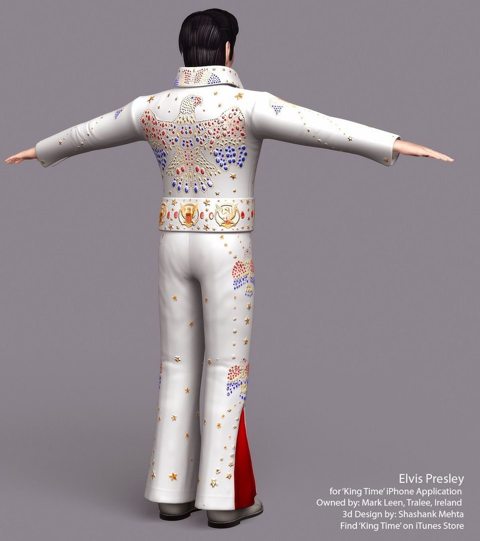 Elvis Presley 3d model CGHero