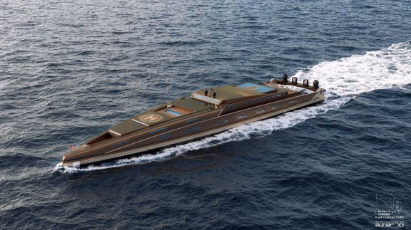 yacht rendering