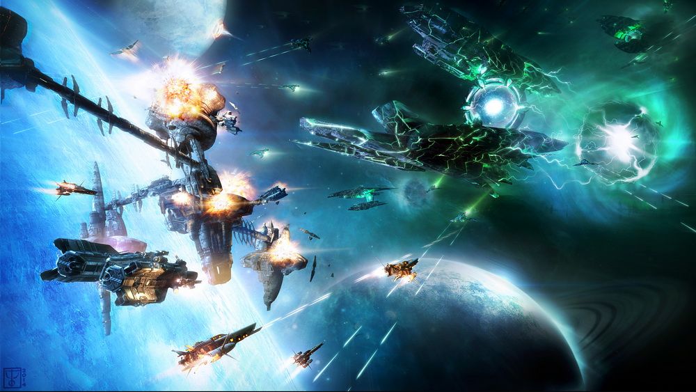 Illustrations for the game Star Conflict