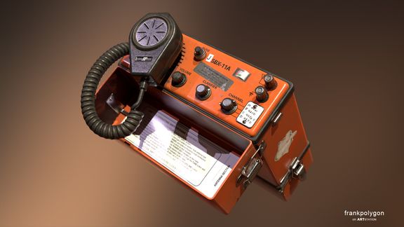 SBX Radio (low poly hero prop) | 3D Game Prop Modelling