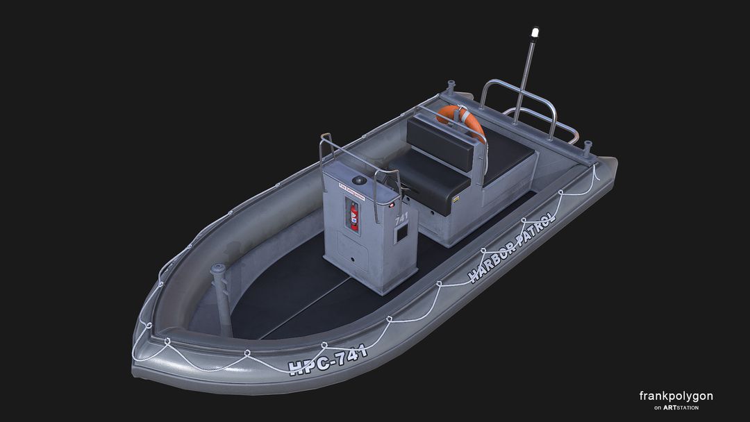 Patrol boat (real-time simulation vehicle)