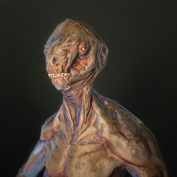 Creature 3d modeling