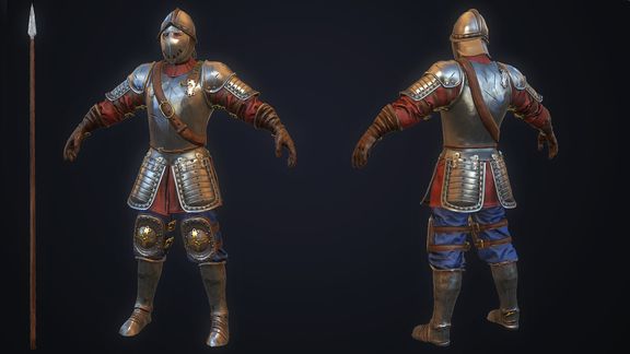 Medieval Character 3d modeling