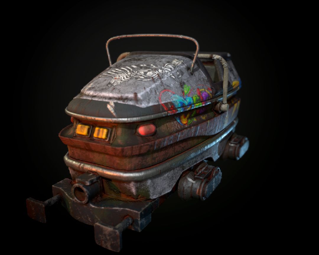 Abandoned Coaster cart