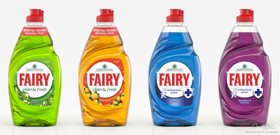 Fairy Washing Liquid Rendered 3D Image