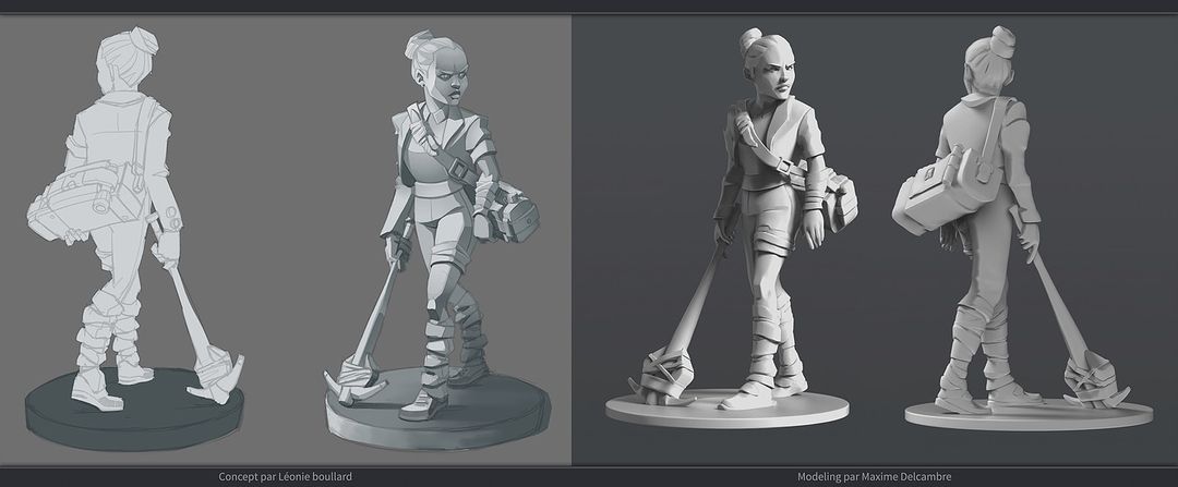 modelling and sculpting the figure