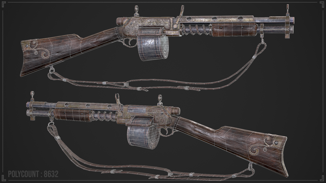 Steampunk Shotgun - CGHero