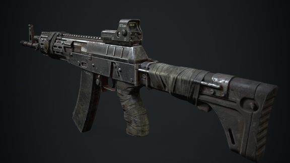 AK 12 Weapon 3ds Max 3D Model