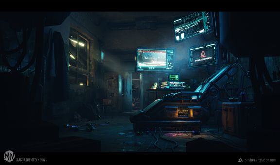 Cyberpunk room - UE4 scene