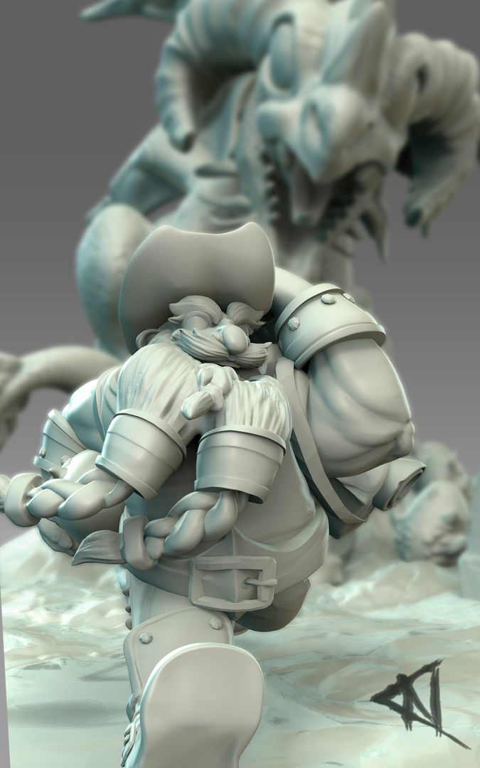 Sculpting Onyxia And Brann Bronzebeard Cghero