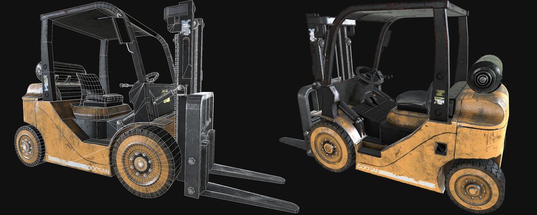 Folk Lift Game Asset