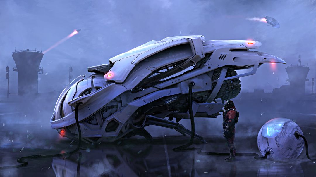 Time Space Traveller | 2D Vehicle Concept Art