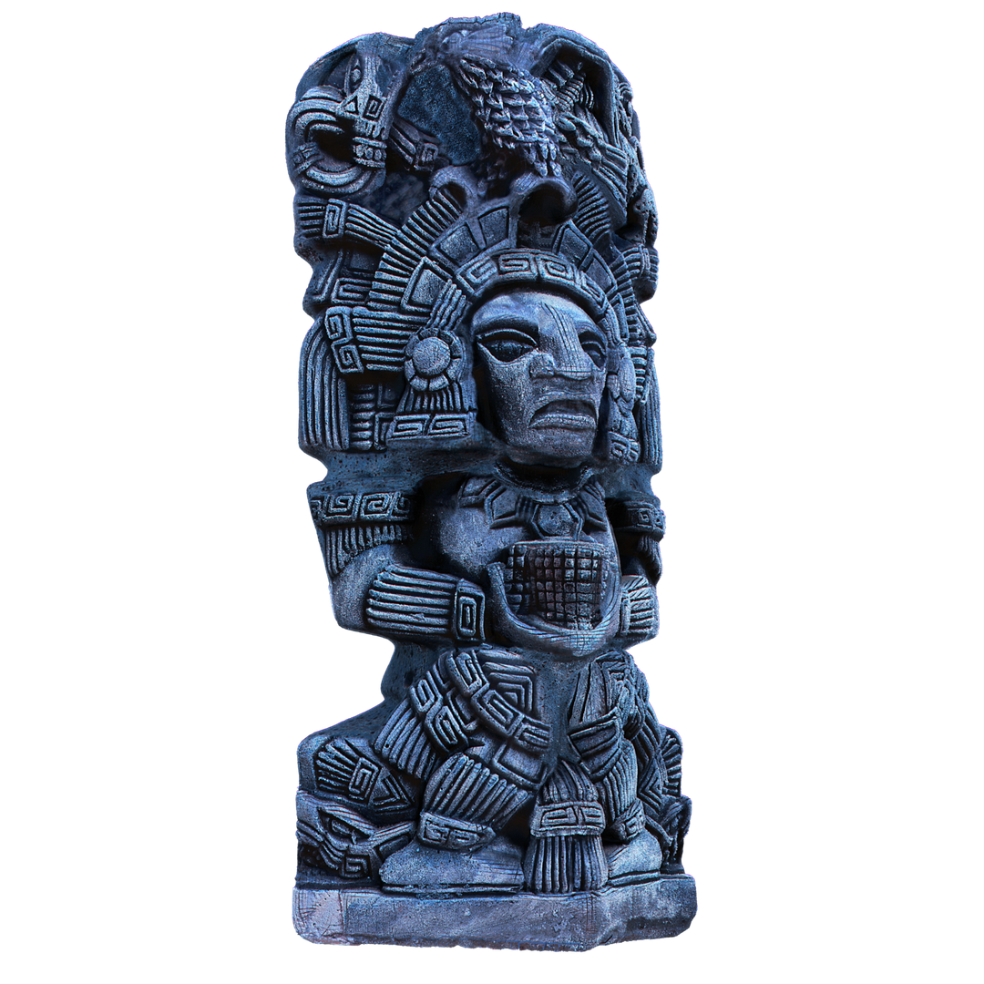 Aztec Statue 3D Modeling and Texturing
