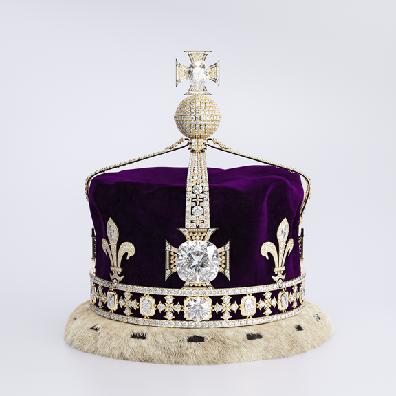 Queen Elizabeth The Queen Mother's Crown 1937 | 3D Jewelry CGI
