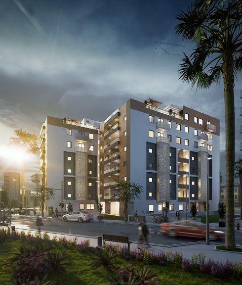 Residential Building Exterior Visualization in Tel Aviv, Israel.