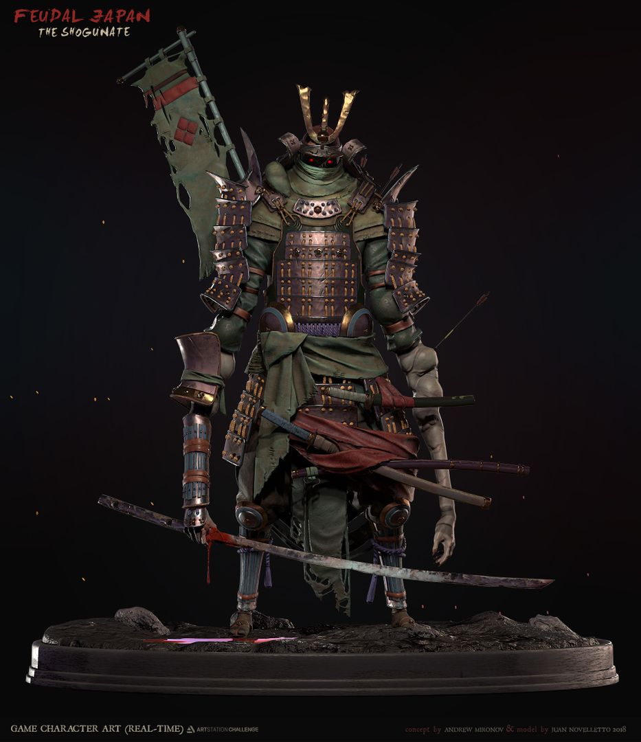 Shogunate Challenge (Game Character) | 3D Creature Modelling