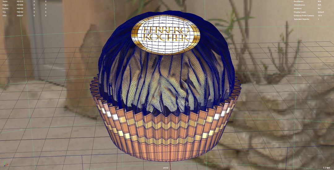 Ferrero Rocher Product Modeling and Rendering