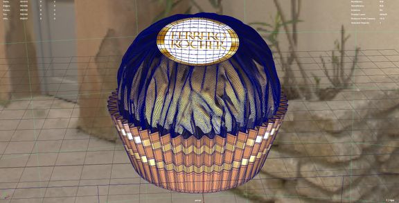 Ferrero Rocher Product Modeling and Rendering