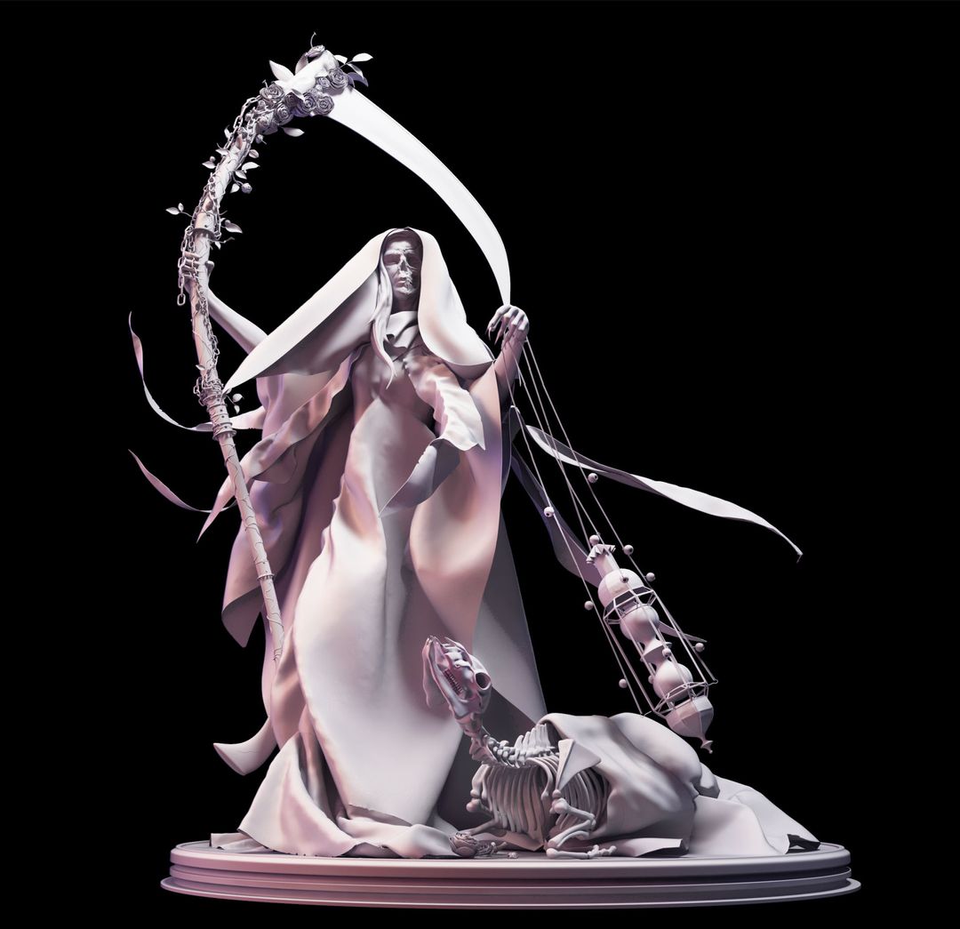 Death concept art statue