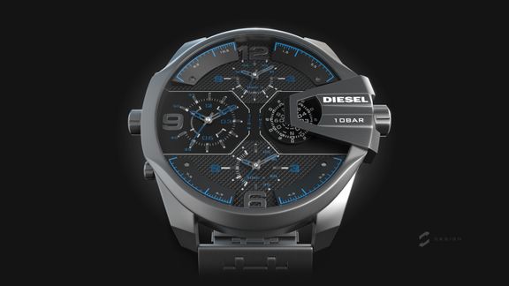 Diesel Watch "Uber Cief" | 3D Retail Watch CGIs