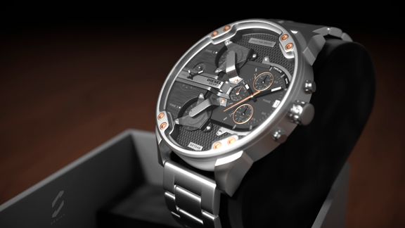 Diesel Watch "Mr. Daddy 2.0" | 3D Retail Watch CGIs
