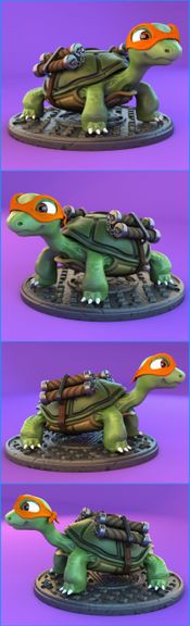 Turtle Diorama 3D Print