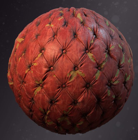 Worn Chesterfield Leather