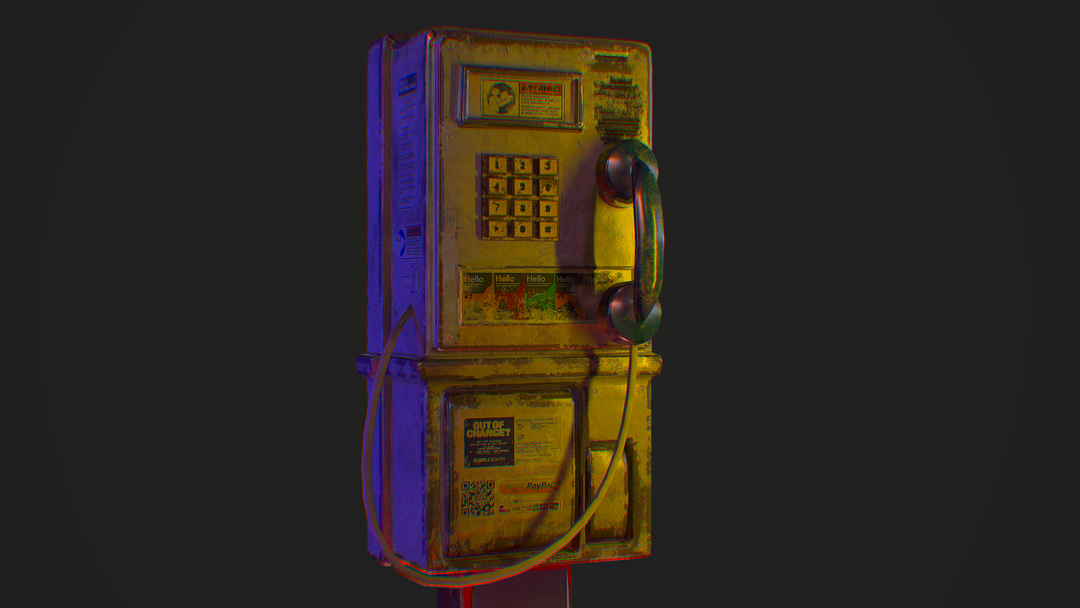 Retro Payphone - Prop Design by Prince M.