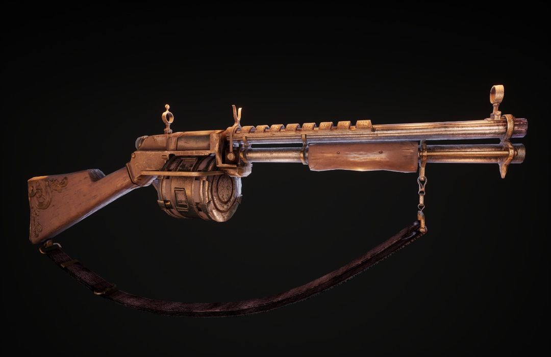 Steampunk Shotgun - Cghero