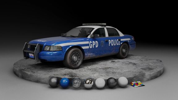 Gotham City Police Car | 3D Game Vehicle Assets