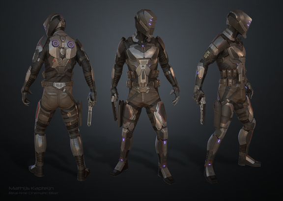 Real-time UE4 Aeolus Biker Character