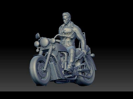 Arnold Schwarzenegger Terminator motorcycle