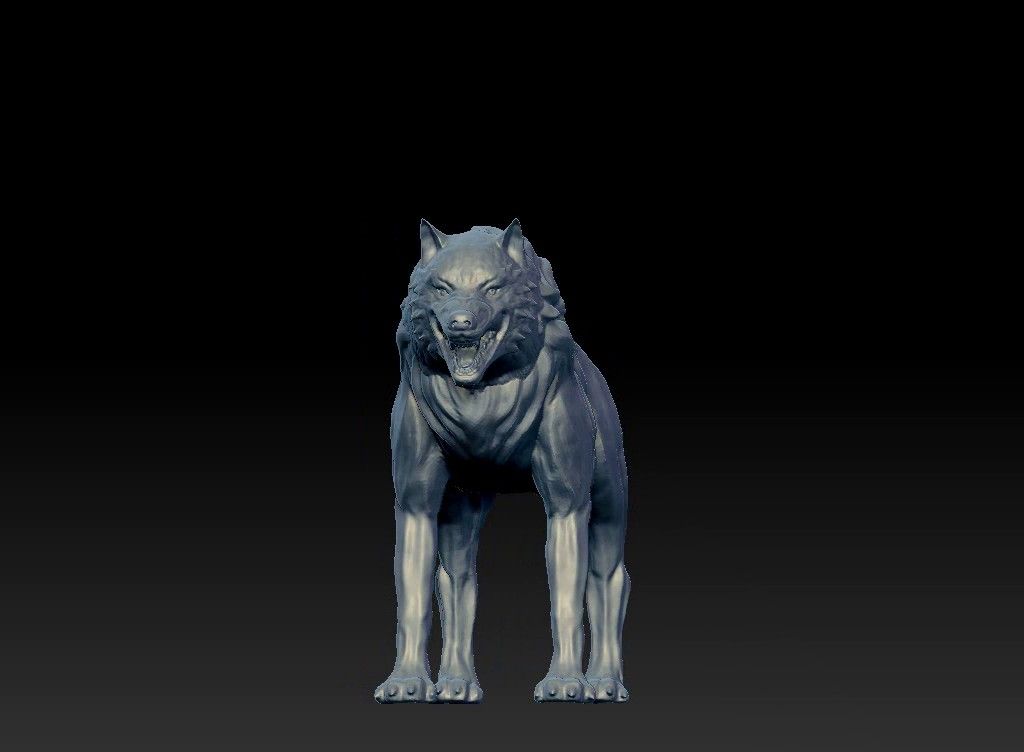 wolf animal 3D print model