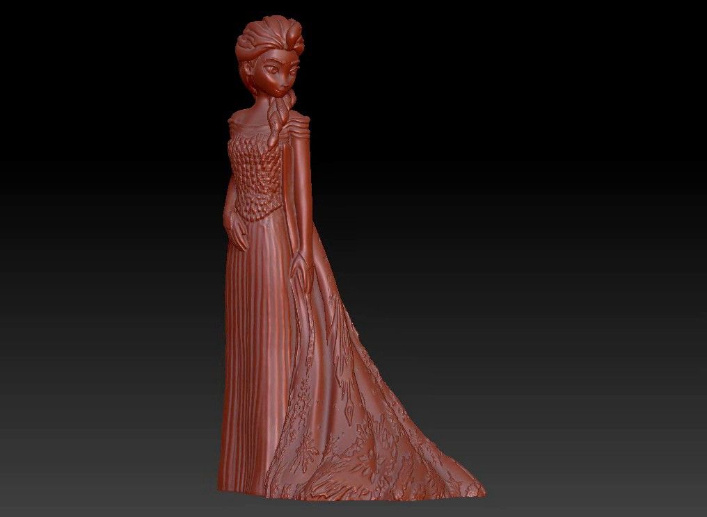 Elsa frozen princess 3D print model