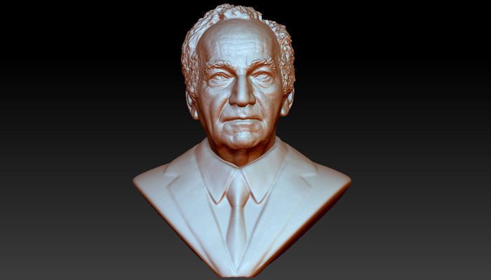 man bust 3d printable model 