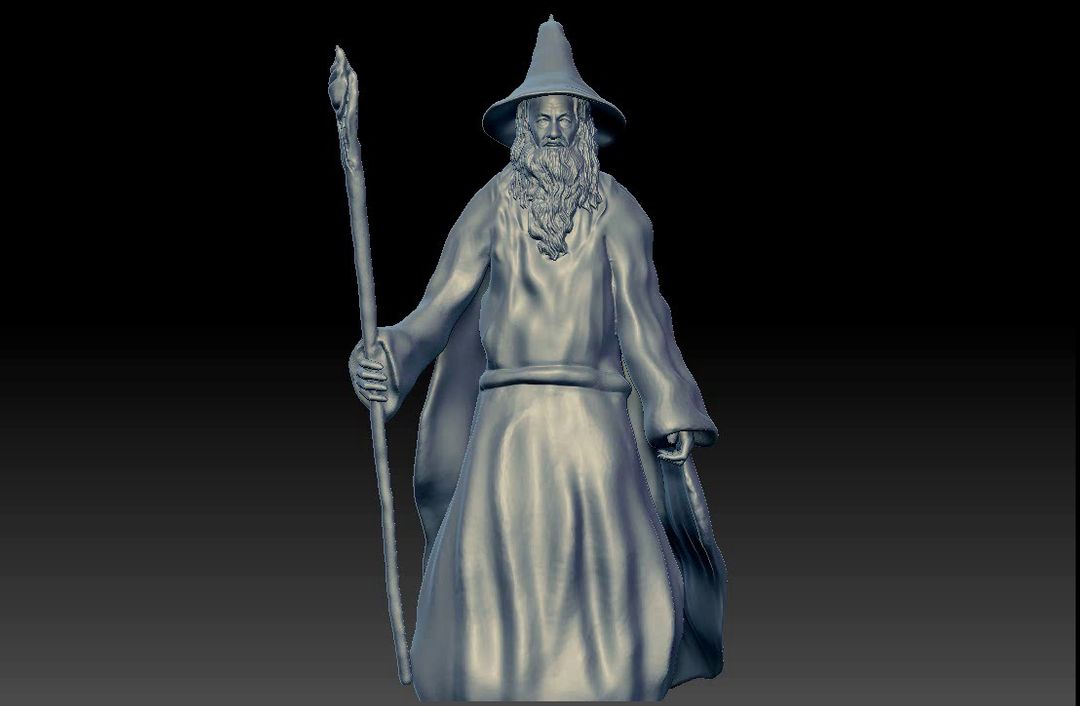 Gandalf the Lord of the Rings 3D print model