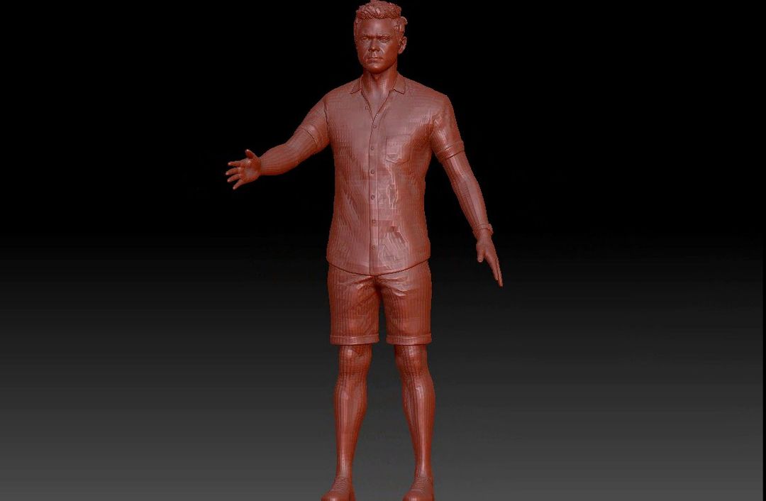 realistic man 3D model