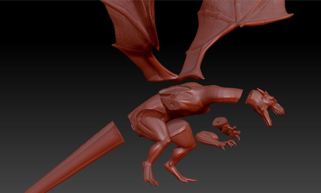 dragon printabel 3D model