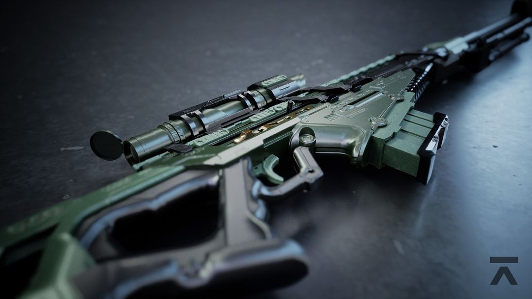 Sniper Rifle | High Poly Render