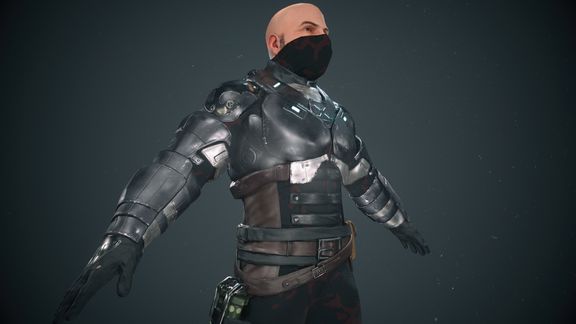 Sci Fi Solider Character