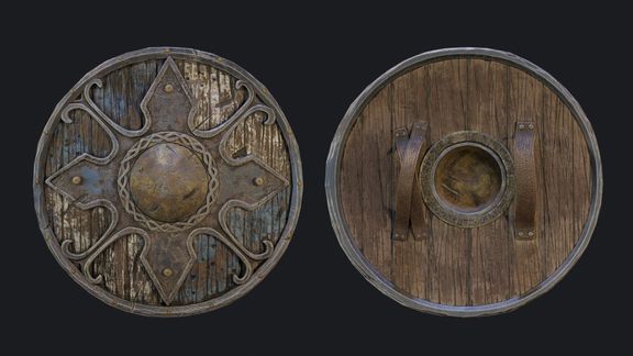 Medieval Iron Shield