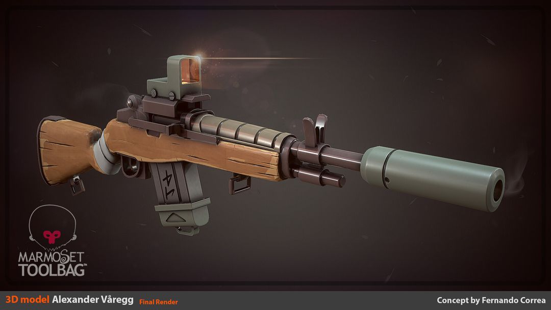 Stylized Rifle Cghero