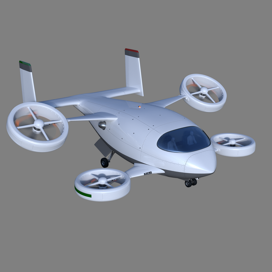 AG4 VTOL Aerial Vehicle 3D Concept and Vis