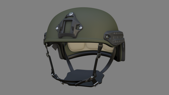 Lowpoly Tactical Helmet Model (Unity)