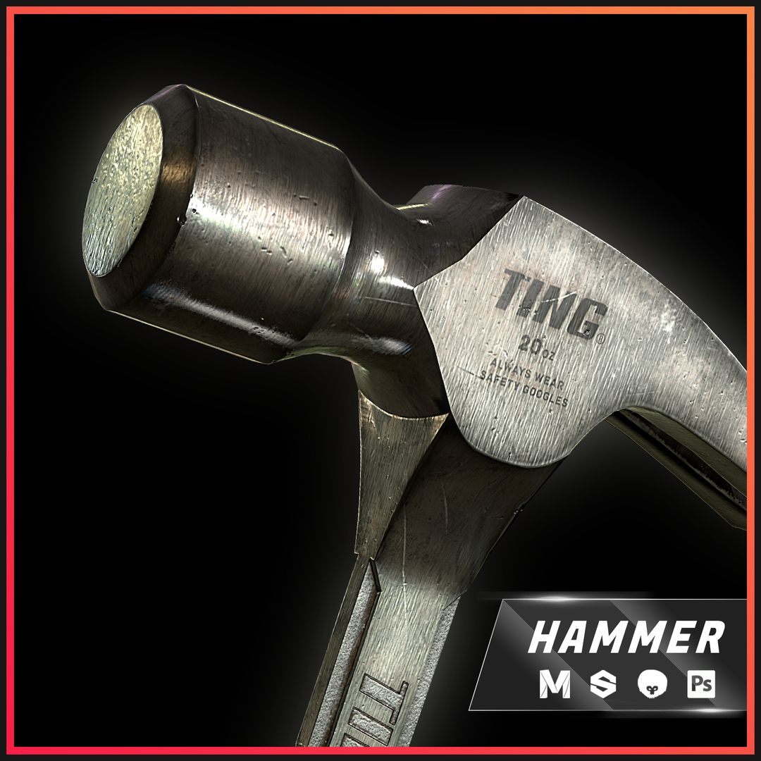 Claw Hammer - Game Asset by Vignesh P.