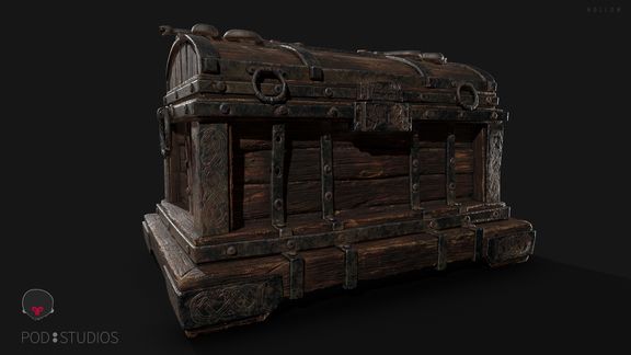 Treasure Chest - Hollow | 3D Game Prop Modelling