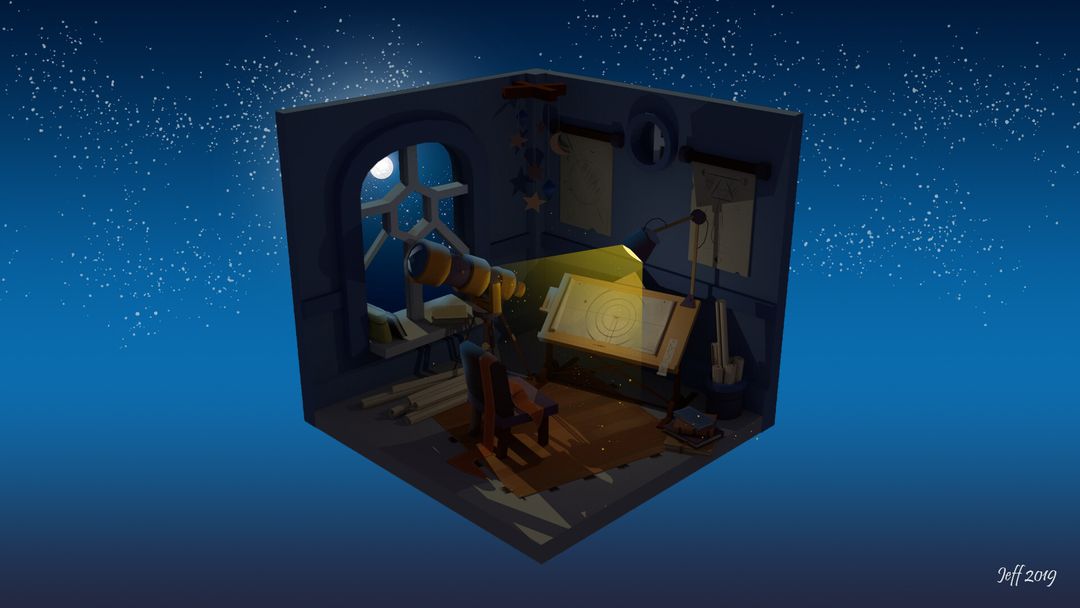 Little astronomer's room