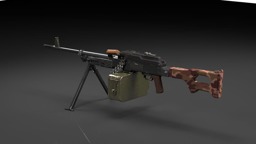 PKM Machine gun modeling